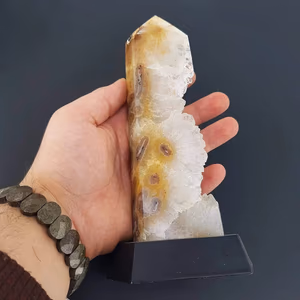 Akik Kristal Kuvars Standlı - Orijinal Şifalı Kristal - Görsel 1