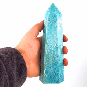 Amazonit Obelisk - Orijinal Şifalı Kristal - Görsel 1