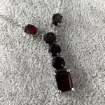 Garnet Almandin Kolye (Gümüş) Orijinal Kristal Detay Görseli 2