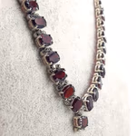 Garnet Kolye (Gümüş) Orijinal Kristal Detay Görseli 1