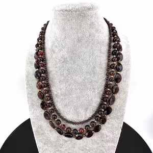 Garnet (Lal) Kolye A++ - Orijinal Şifalı Kristal - Görsel 2