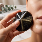 Gold Obsidiyen Spa Taşı Yıldız Orijinal Kristal Detay Görseli 2