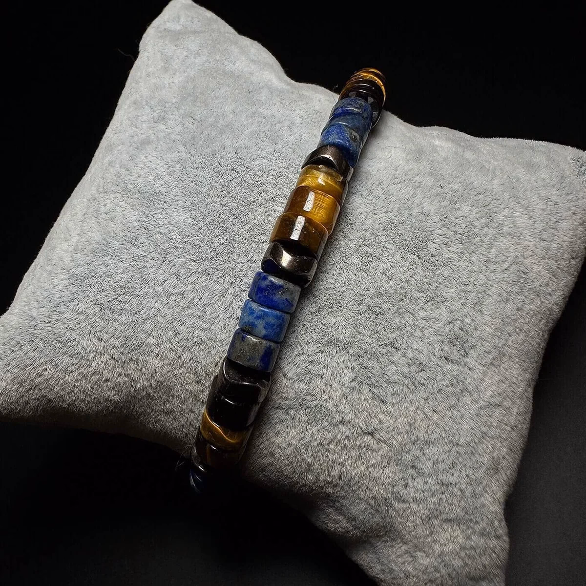Kaplangözü & Lapis Lazuli Rondela Bileklik 6mm