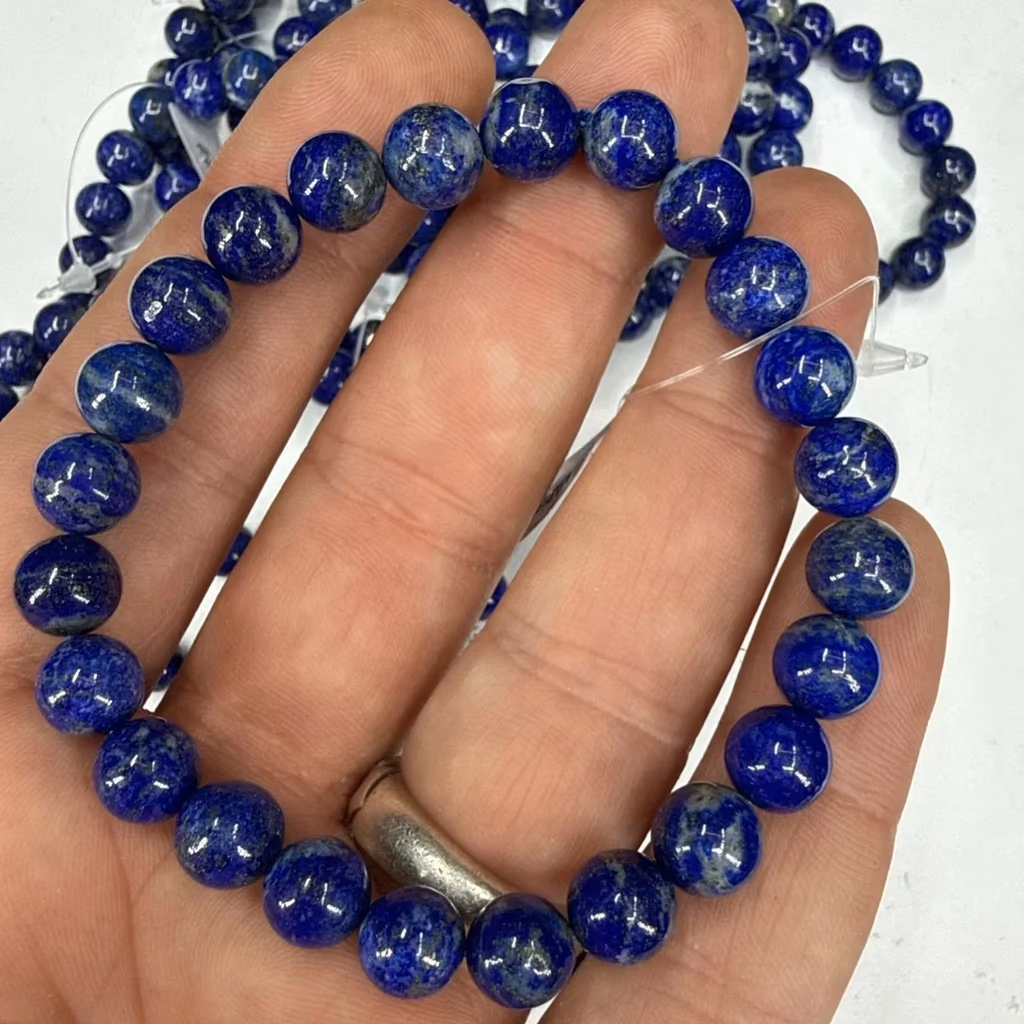 Lapis Lazuli Bileklik 8mm İncele ve Satın Al Lapis Lazuli Bileklik 8mm - Orijinal Doğal Taş ve Şifa Kristali Görsel 1