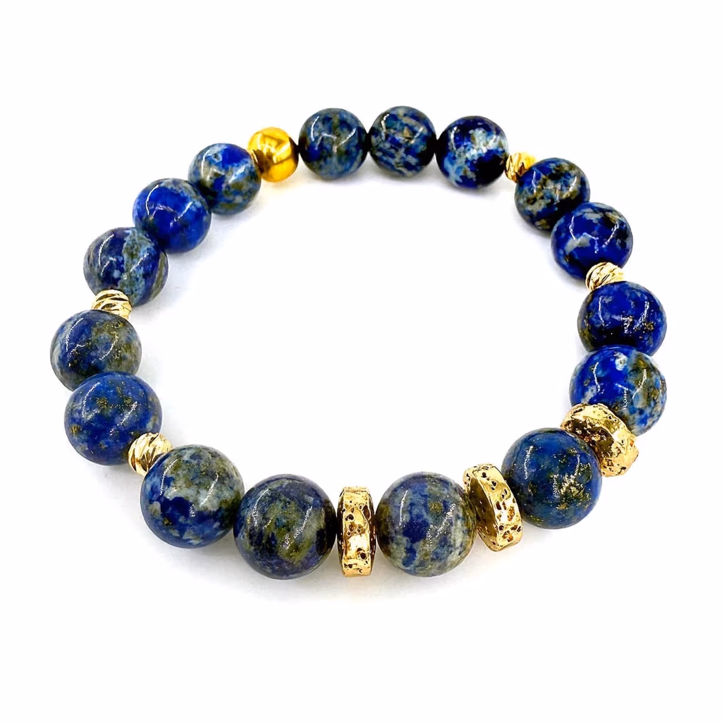 Lapis Lazuli Doğaltaş Bileklik 10mm İncele ve Satın Al Lapis Lazuli Doğaltaş Bileklik 10mm - Orijinal Doğal Taş ve Şifa Kristali Görsel 1