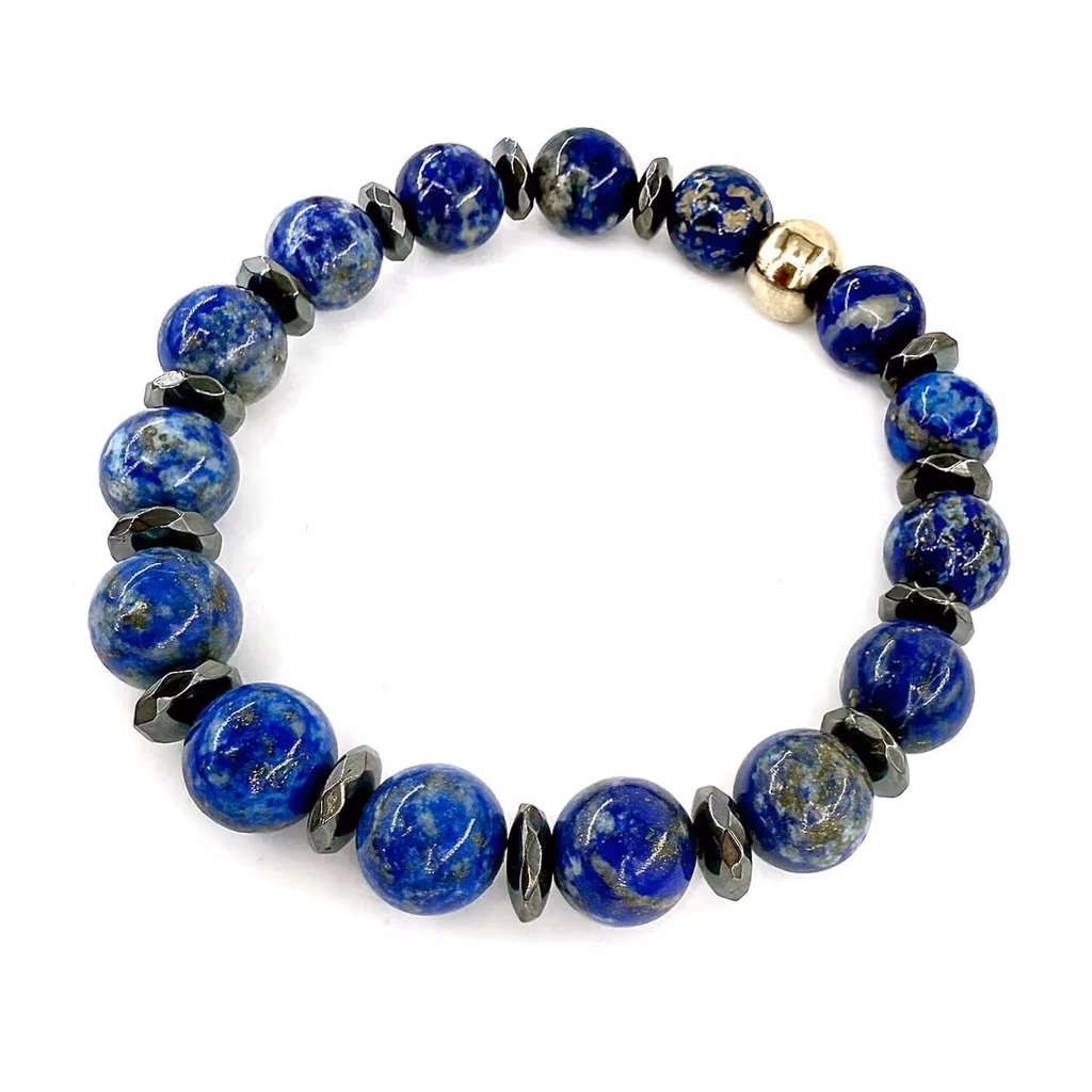 Lapis Lazuli Doğaltaş Bileklik 10mm İncele ve Satın Al Lapis Lazuli Doğaltaş Bileklik 10mm - Orijinal Doğal Taş ve Şifa Kristali Görsel 1