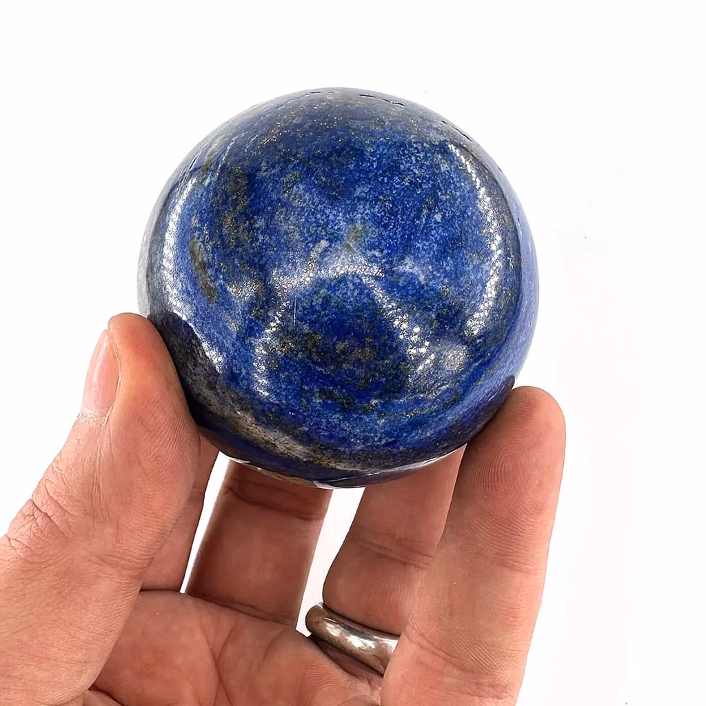 Lapis Lazuli Küre İncele ve Satın Al Lapis Lazuli Küre - Orijinal Doğal Taş ve Şifa Kristali Görsel 1