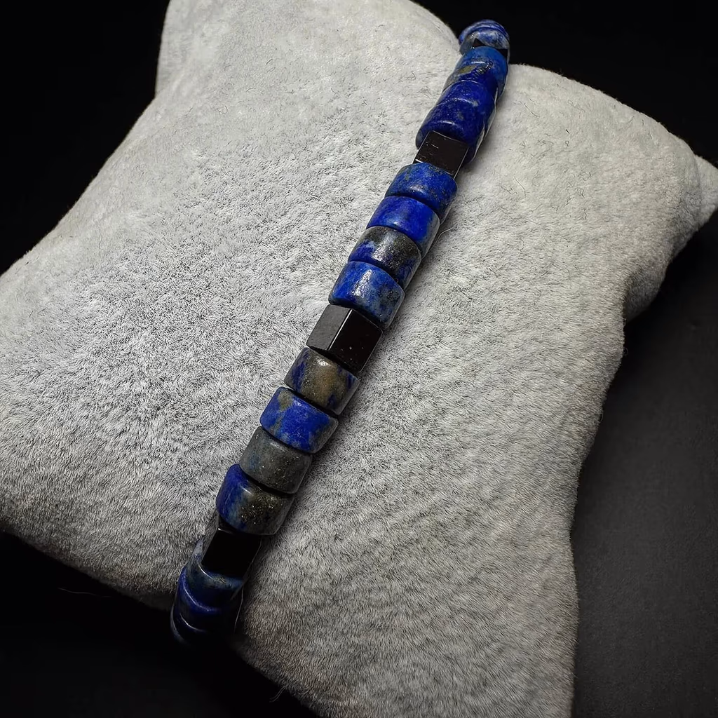 Lapis Lazuli Rondela Erkek Bileklik 6mm İncele ve Satın Al Lapis Lazuli Rondela Erkek Bileklik 6mm - Orijinal Doğal Taş ve Şifa Kristali Görsel 1