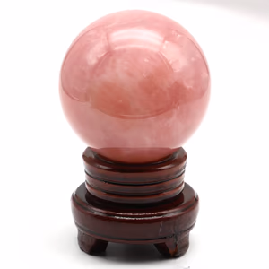 Pembe Kuvars Küre - Orijinal Şifalı Kristal - Görsel 1