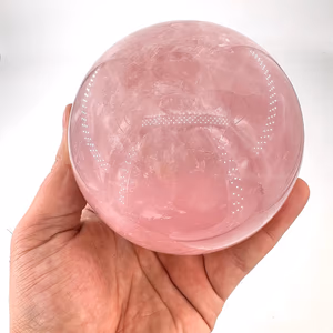 Pembe Kuvars Küre - Orijinal Şifalı Kristal - Görsel 1
