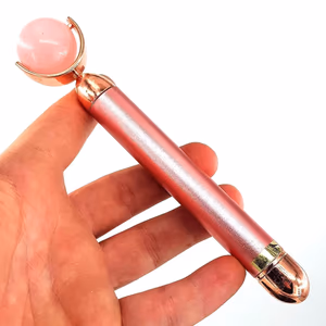 Pembe Kuvars Titreşimli Roller - Orijinal Şifalı Kristal - Görsel 1