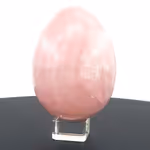 Pembe Kuvars Yumurta Orijinal Kristal Detay Görseli 2