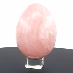 Pembe Kuvars Yumurta - Orijinal Şifalı Kristal - Görsel 2