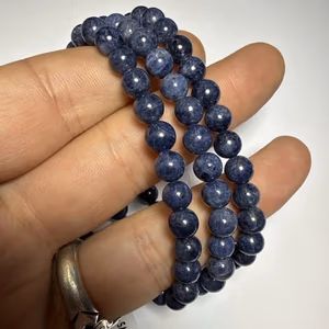 Safir Bileklik 6 mm - Orijinal Şifalı Kristal - Görsel 1