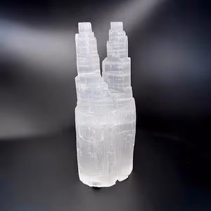 Selenit Lamba Twin 25cm - Orijinal Şifalı Kristal - Görsel 1