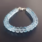Topaz Bileklik Rondela Faset 5mm (Gümüş) Orijinal Kristal Detay Görseli 2
