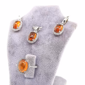 Turmalin Set (Gümüş) - Orijinal Şifalı Kristal - Görsel 1