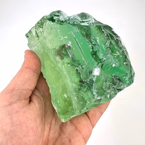 Yeşil Obsidiyen Ham Taş - Orijinal Şifalı Kristal - Görsel 1