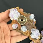 Ametist Mumluk Tütsülük Küre Altlığı Orijinal Kristal Detay Görseli 3
