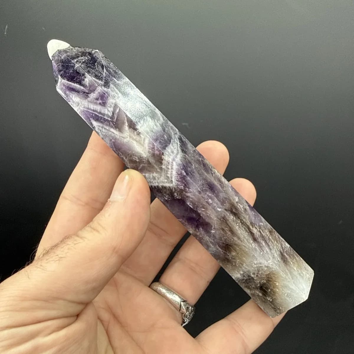 Ametist Obelisk Orijinal Kristal Detay Görseli 2