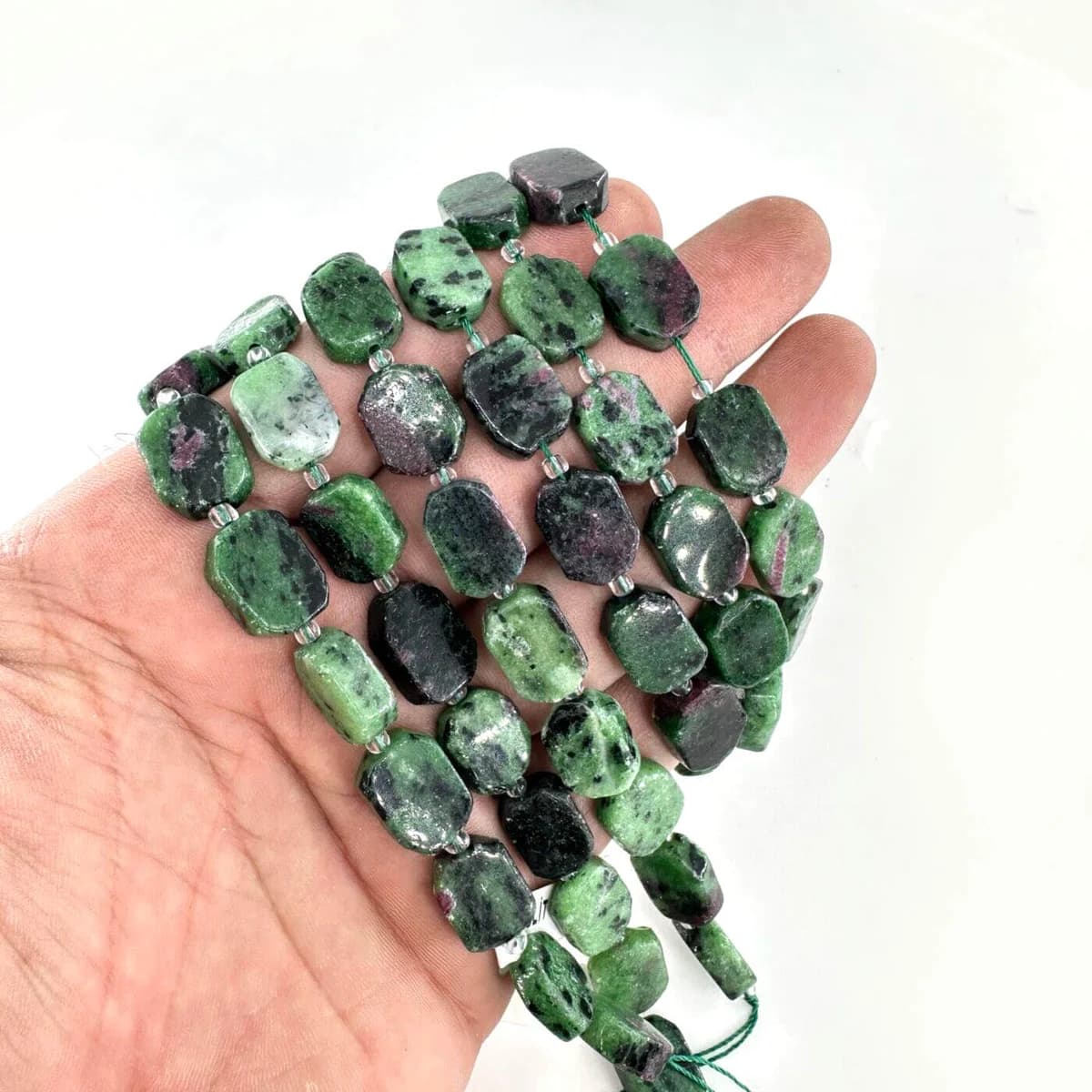 Anyolit Dizi 15x12x5mm - Orijinal Şifalı Kristal - Görsel 1