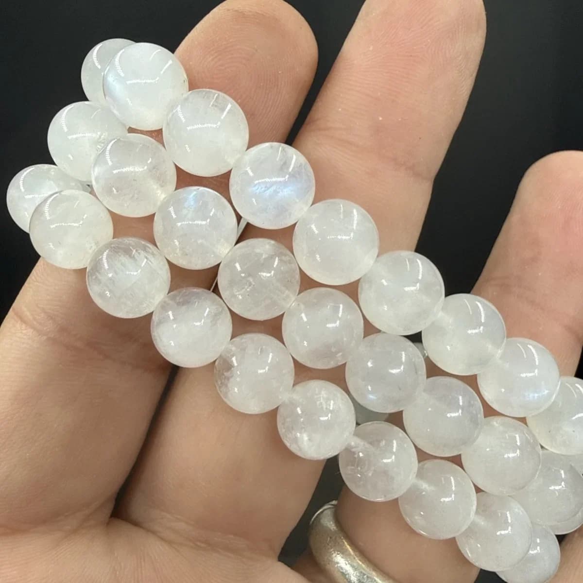 Aytaşı Bileklik 9 mm AAA - Orijinal Şifalı Kristal - Görsel 2