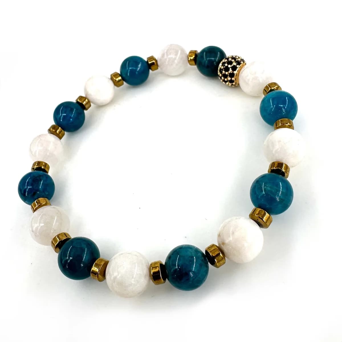 Blue Apatit, Aytaşı Bileklik 8mm