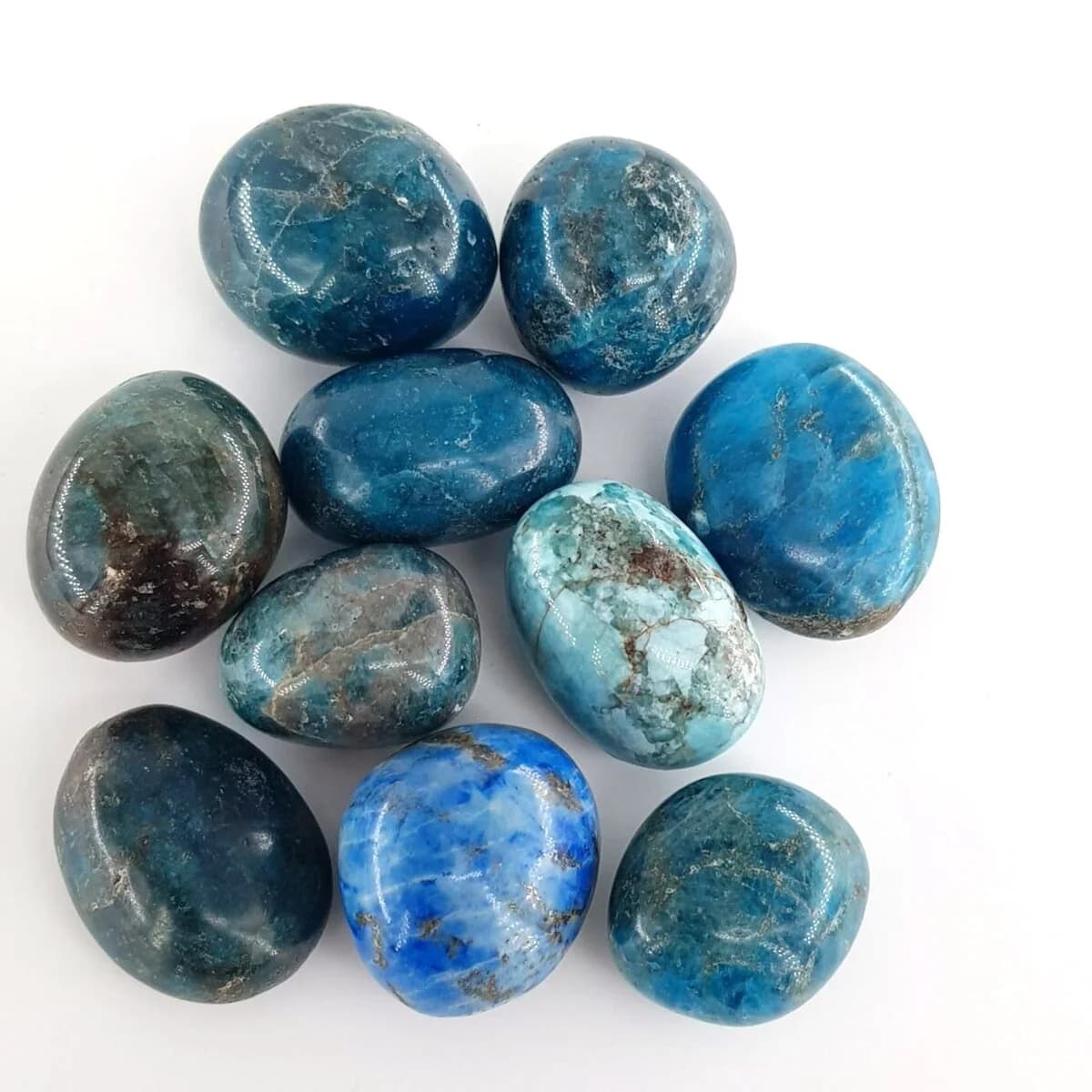 Blue Apatit Tımbıl - Orijinal Şifalı Kristal - Görsel 1