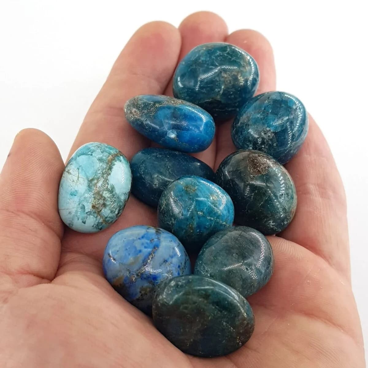 Blue Apatit Tımbıl Orijinal Kristal Detay Görseli 2