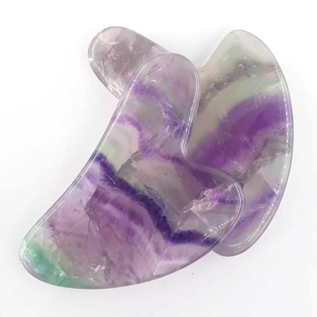 Florit Gua Sha - Orijinal Doğal Taş ve Şifa Kristali Görsel 1