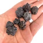 Flower Carbonado  Siyah Elmas M Boy Orijinal Kristal Detay Görseli 2