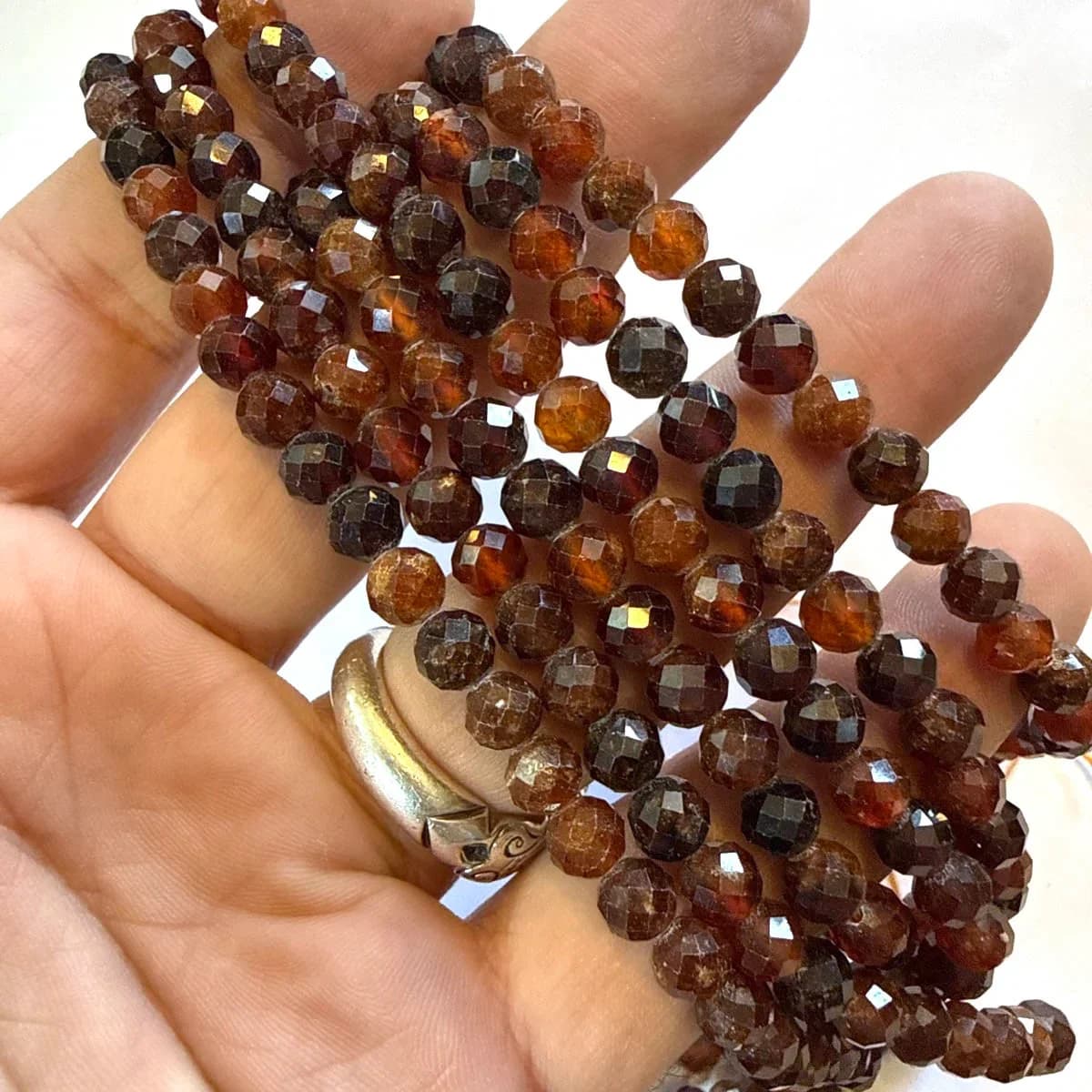Garnet Faset Dizi 6 mm