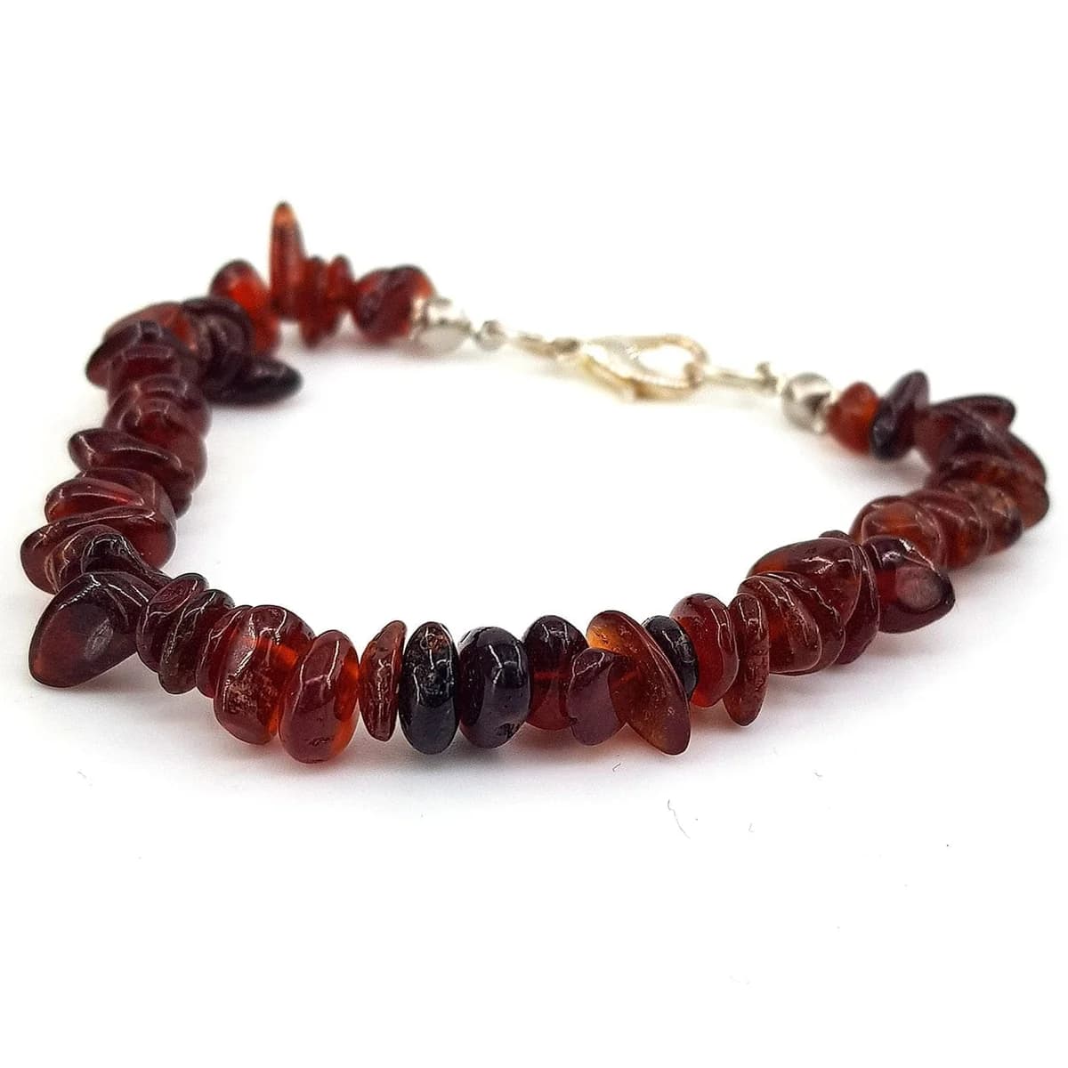 Hessonite Bileklik Kırıktaş - Orijinal Şifalı Kristal - Görsel 1