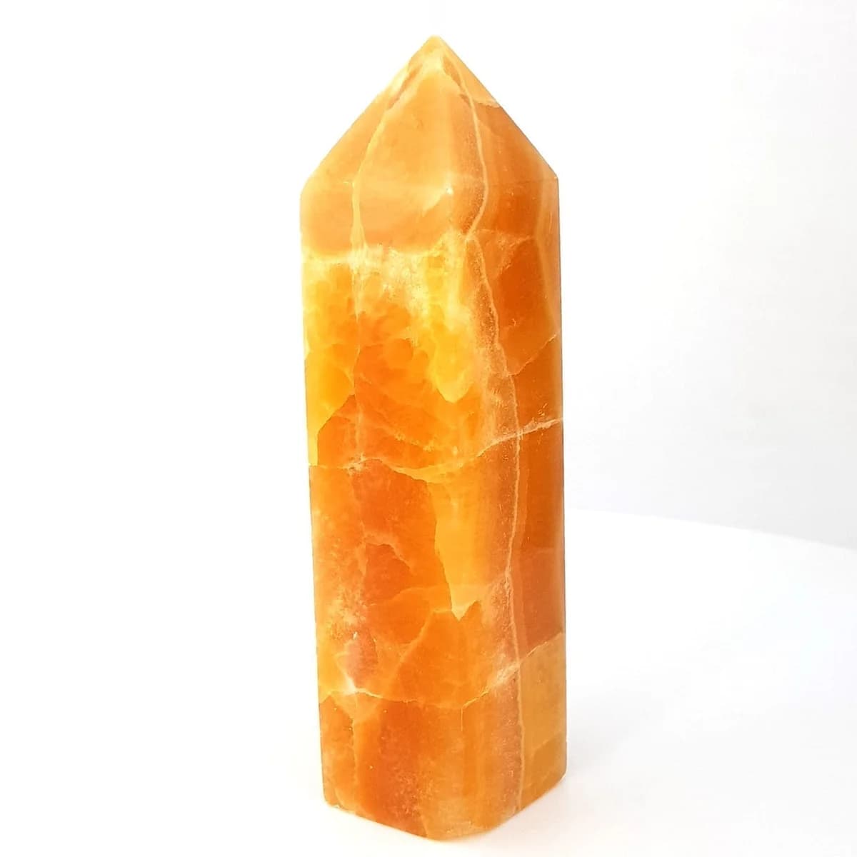 Bal Kalsit Obelisk - Orijinal Şifalı Kristal - Görsel 1