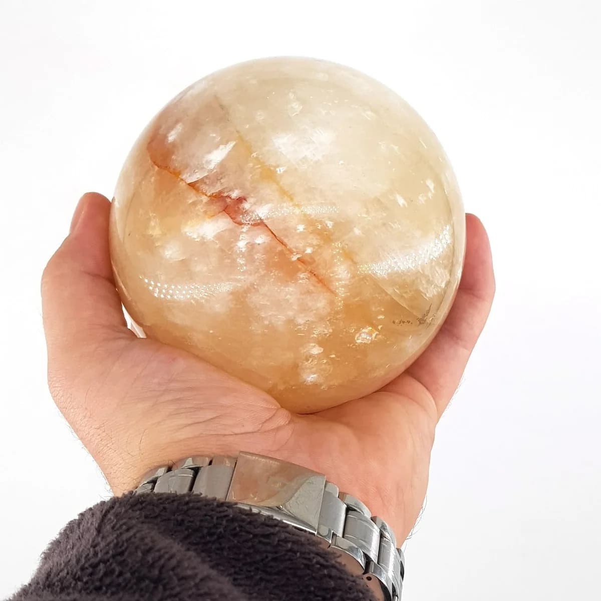 Kalsit Küre Orijinal Kristal Detay Görseli 2