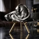 Kertenkele Silver Obsidiyen Obje Orijinal Kristal Detay Görseli 1