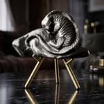 Kertenkele Silver Obsidiyen Obje Orijinal Kristal Detay Görseli 4