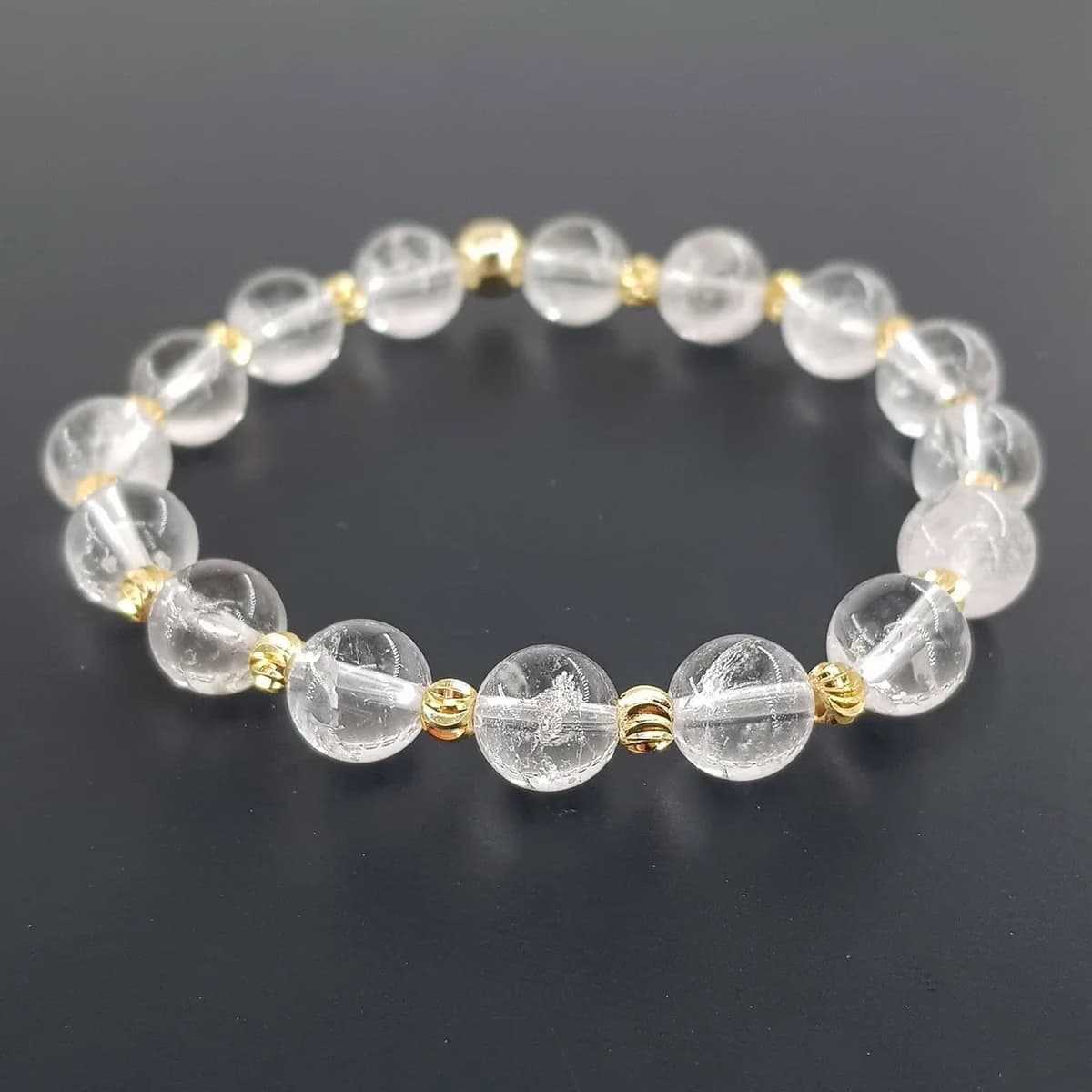 Kristal Kuvars Bileklik 8mm