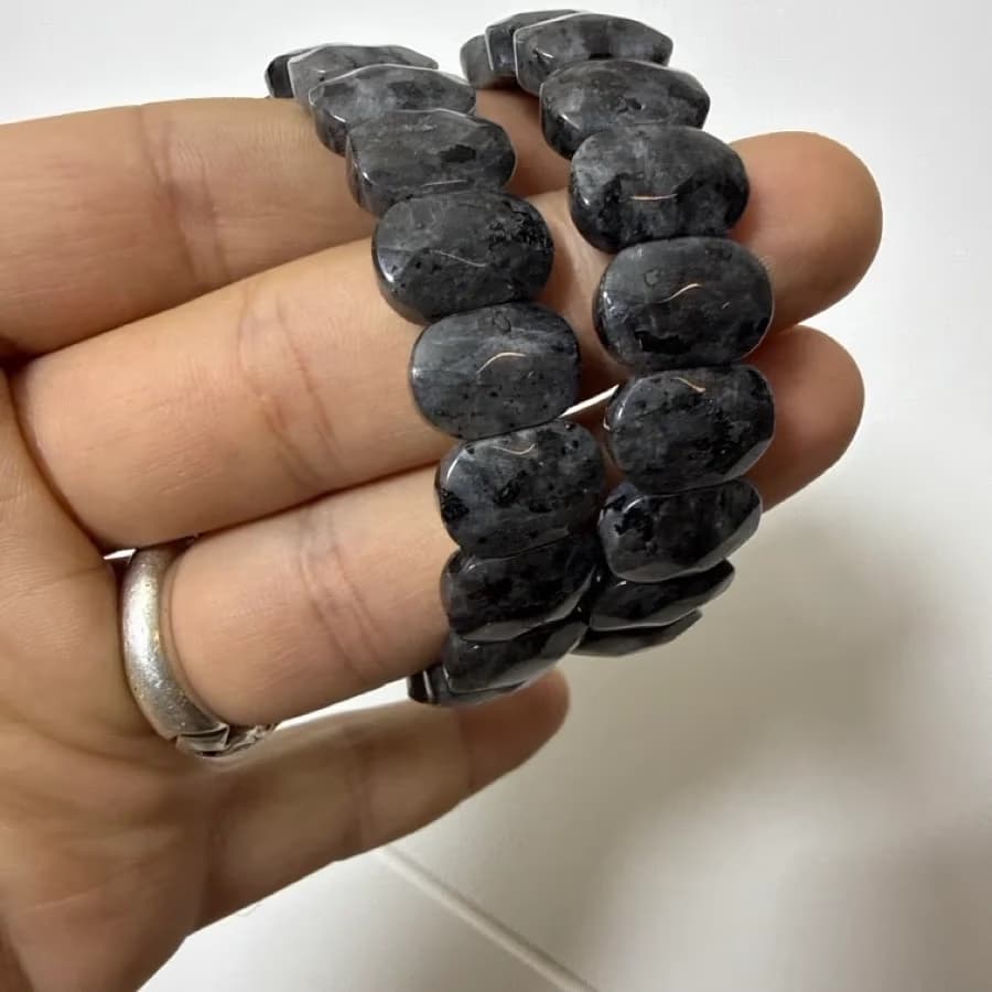 Larvakit Rolex Bileklik - Orijinal Doğal Taş ve Şifa Kristali Görsel 1