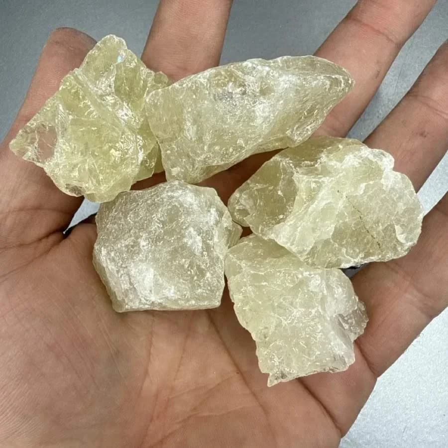Limon Kuvars Ham Taş - Orijinal Doğal Taş ve Şifa Kristali Görsel 1