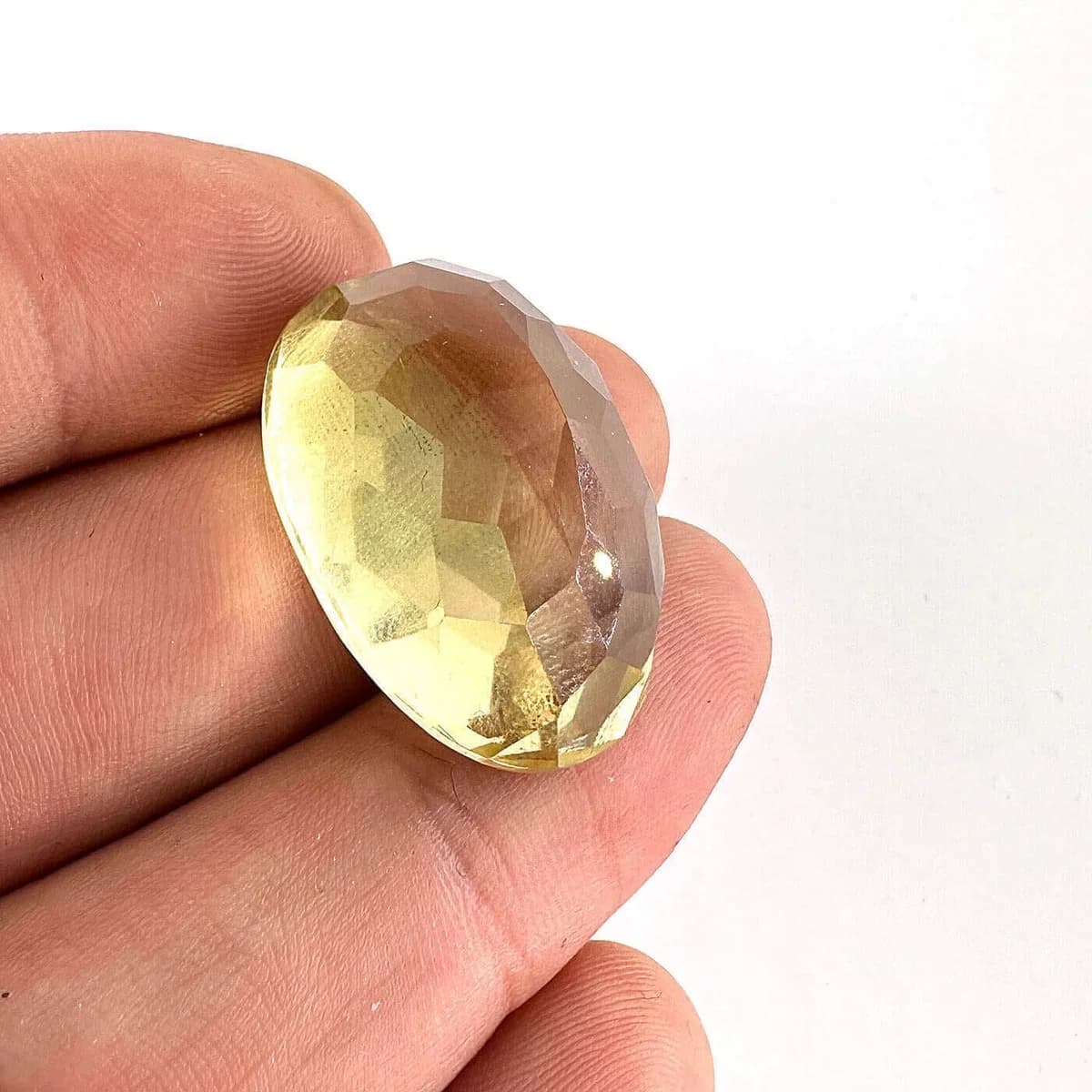 Limon Kuvars Kabaşon 6A+ K092 Orijinal Kristal Detay Görseli 2