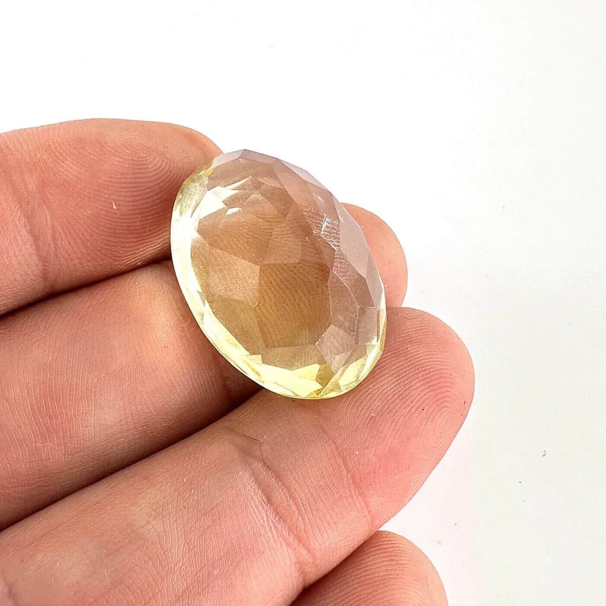 Limon Kuvars Kabaşon 6A+ K093 Orijinal Kristal Detay Görseli 2