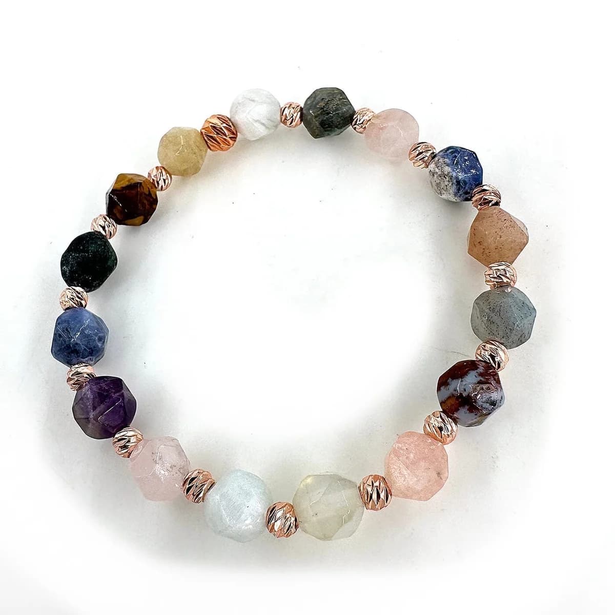 Mix Bileklik Faset 8mm Orijinal Kristal Detay Görseli 2