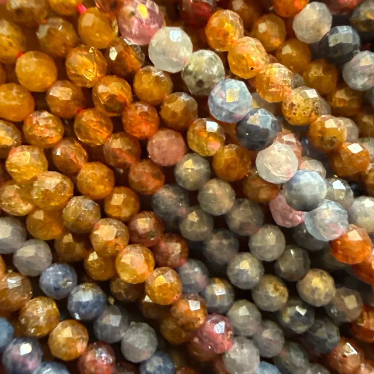 Multi Safir Dizi Faset 3 mm Orijinal Kristal Detay Görseli 2
