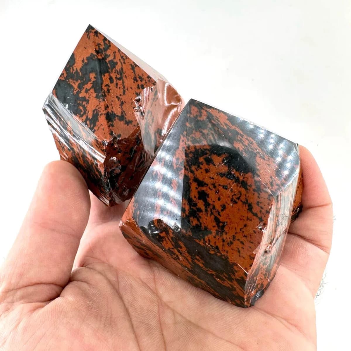 Mahogany Obsidiyen Power Point - Orijinal Şifalı Kristal - Görsel 1