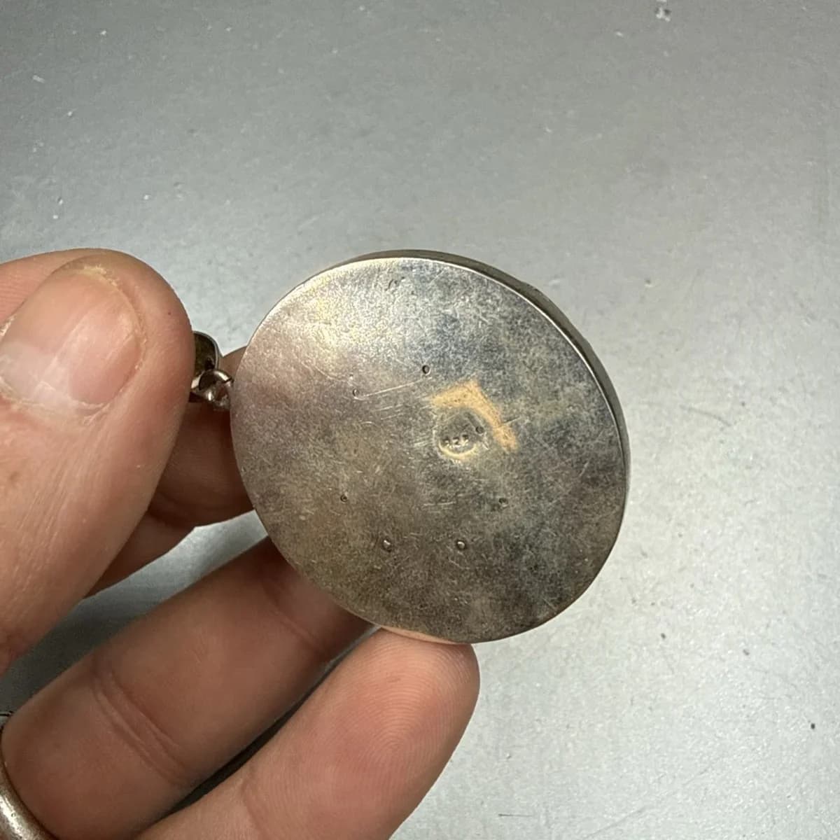 Oltu Taşı Kolye Ucu Gümüş Orijinal Kristal Detay Görseli 2
