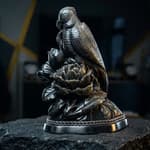 Papağan Silver Obsidiyen Obje Orijinal Kristal Detay Görseli 2