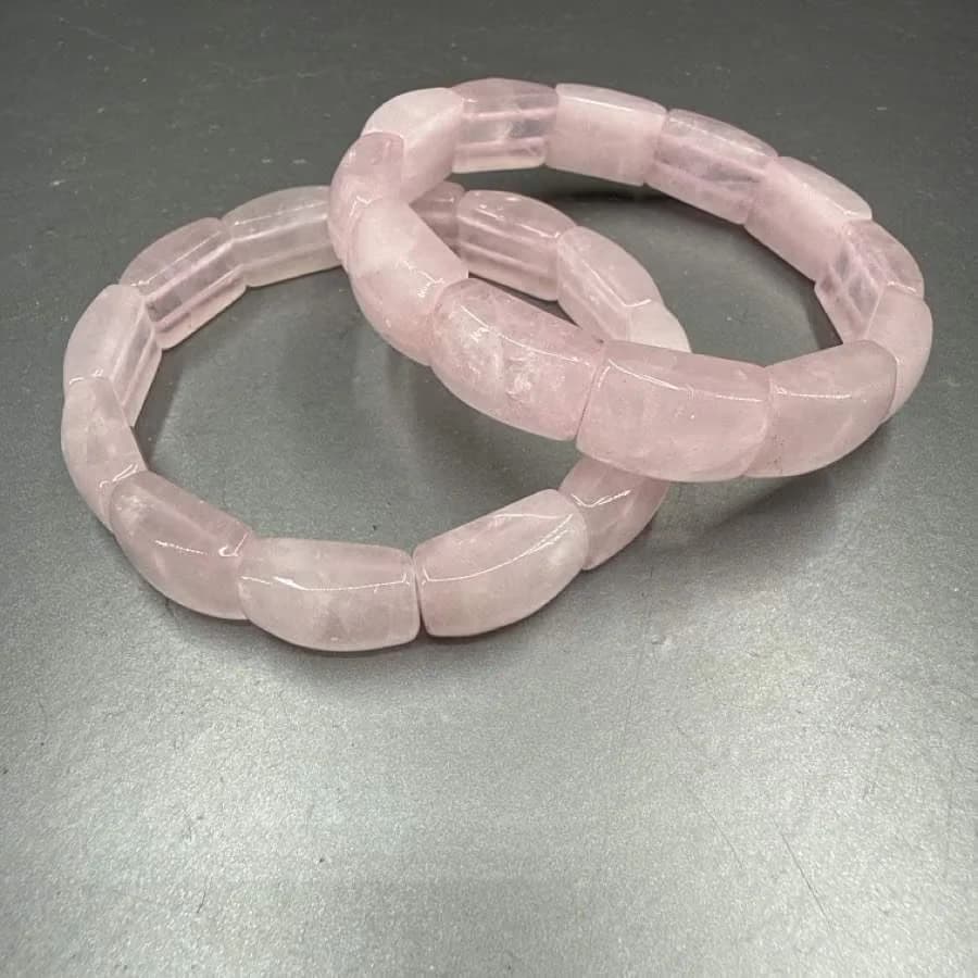 Pembe Kuvars Rolex Bileklik - Orijinal Doğal Taş ve Şifa Kristali Görsel 1
