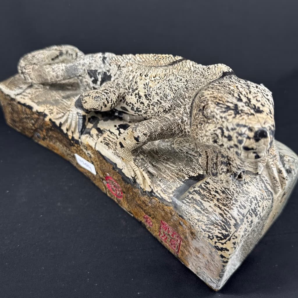 Picture Jasper Kertenkele Obje - Orijinal Doğal Taş ve Şifa Kristali Görsel 1