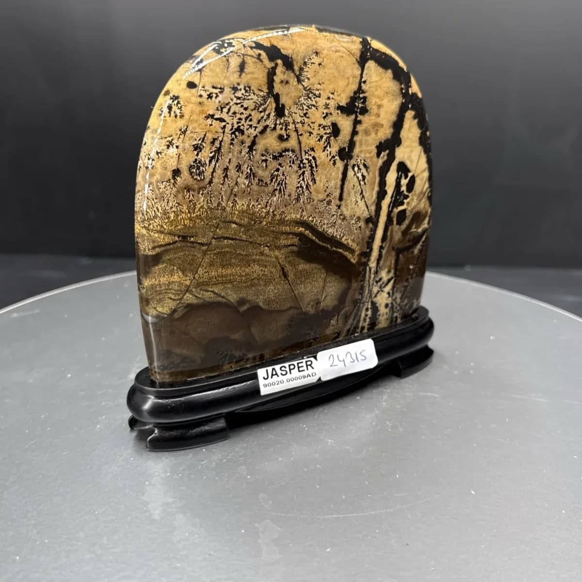 Picture Jasper Obje Ahşap Standlı Orijinal Kristal Detay Görseli 2